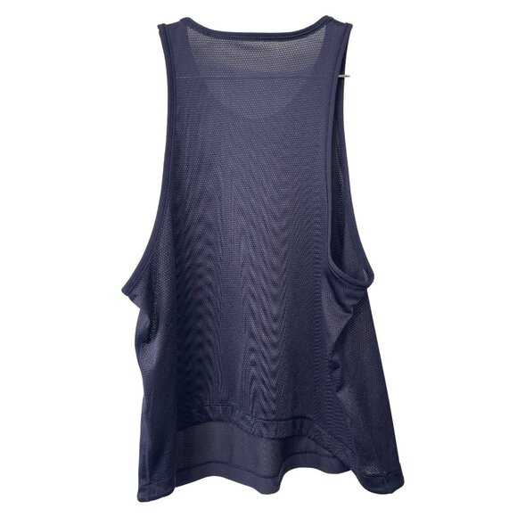 Lululemon Squad Goals Tank Top Size 8 Sleeveless Trinity Mesh Navy Workout - Picture 4 of 8